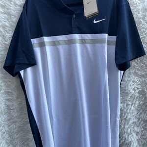 Nike Dri-Fit Men's Polo Shirt in Navy and White